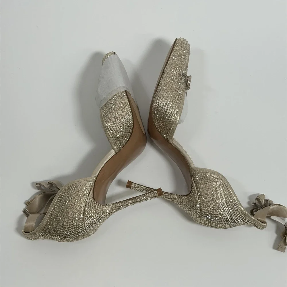 STEVE MADDEN Size-11 Womens Larina-R Heels- Champagne